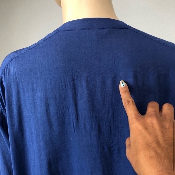 Studio CLIP button front embroidery flower T-shirt dress - Picture 9 of 16